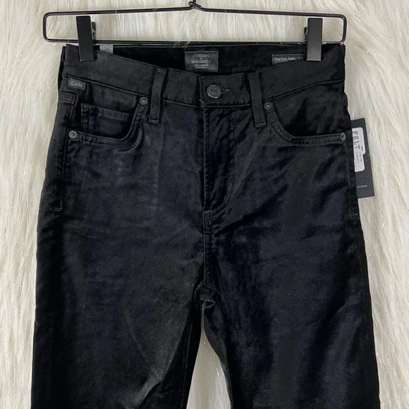 Citizens Of Humanity Womens Felt Harlow High Rise Slim Straight Leg Jeans 24 New